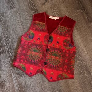 Anu by Natural Vest Sun and Moon Tapestry Celestial Boho Whimsigoth. Sz XL. EUC!